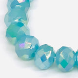 Blue Sky Light-Iridescent Beaded Bracelet