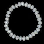 Gray Pale-Iridescent Beaded Bracelet