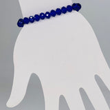 Blue Royal-Transparent Sparkle Beaded Bracelet