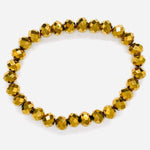 Gold-Metallic Beaded Bracelet