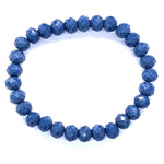 Blue Denim-Sparkle Beaded Bracelet