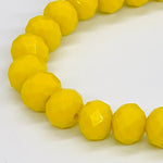 Yellow-Sparkle Beaded Bracelet