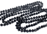 Black-Sparkle Beaded Necklace