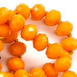 Orange-Sparkle Beaded Necklace