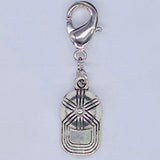 Silver Ball Cap Clip-on Charm