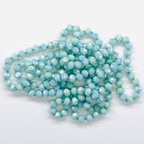 Turquosie Pale-Iridescent Beaded Necklace