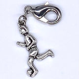 Soccer Player Kicking Ball Clip-On Charm