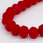 Red-Sparkle Beaded Bracelet