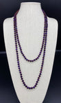 Purple Dark-Iridescent Beaded Necklace