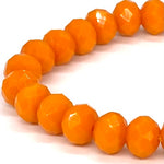 Orange-Sparkle Beaded Bracelet