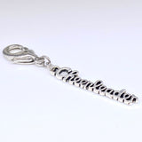 Cheerleader Cursive Clip-On Charm