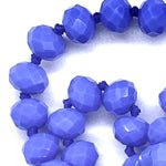 Blue Periwinkle-Sparkle Beaded Necklace