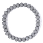 Gray Light-Sparkle Beaded Bracelet