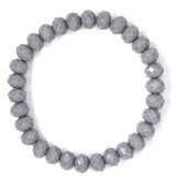 Gray Light-Sparkle Beaded Bracelet