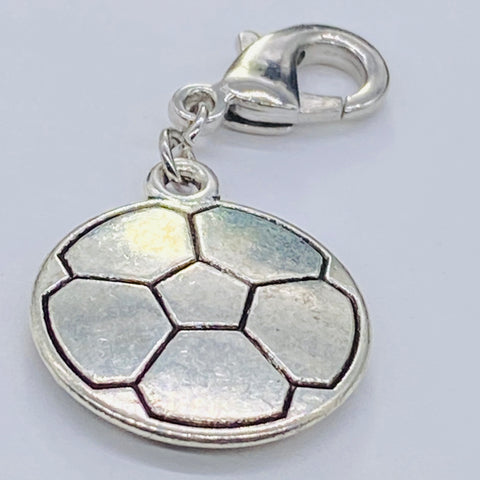 Soccer Ball Clip-On Charm, flat