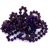 Purple Dark-Iridescent Beaded Necklace