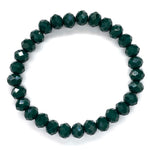 Green Dark-Sparkle Beaded Bracelet