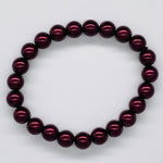 Red Maroon-Pearl Beaded Bracelet