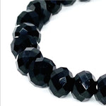 Black-Sparkle Beaded Bracelet