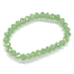 Green Jade Light-Iridescent Beaded Bracelet