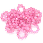 Pink Light-Sparkle Beaded Necklace