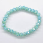 Turquoise Pale-Iridescent Beaded Bracelet