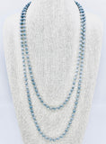 Gray Light-Iridescent Beaded Necklace