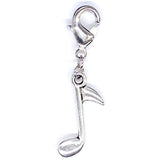 Single Music Note Clip-On Charm