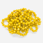 Yellow Cornflower-Iridescent Beaded Necklace