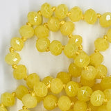 Yellow Pale-Sparkle Beaded Necklace