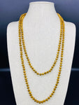 Gold-Metallic Beaded Necklace