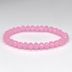 Pink Light-Sparkle Beaded Bracelet