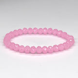 Pink Light-Sparkle Beaded Bracelet