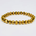 Gold-Metallic Beaded Bracelet