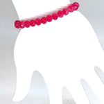 Pink Dark-Sparkle Beaded Bracelet