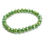 Green Apple-Iridescent Beaded Bracelet