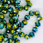 Green-Metallic Beaded Necklace