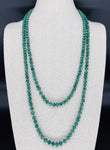 Green-Sparkle Beaded Necklace