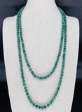 Green-Sparkle Beaded Necklace