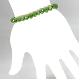 Green Apple-Iridescent Beaded Bracelet