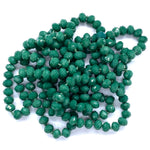 Green-Sparkle Beaded Necklace