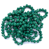 Green-Sparkle Beaded Necklace