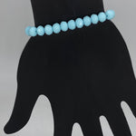 Blue Sky Pale-Sparkle Beaded Bracelet