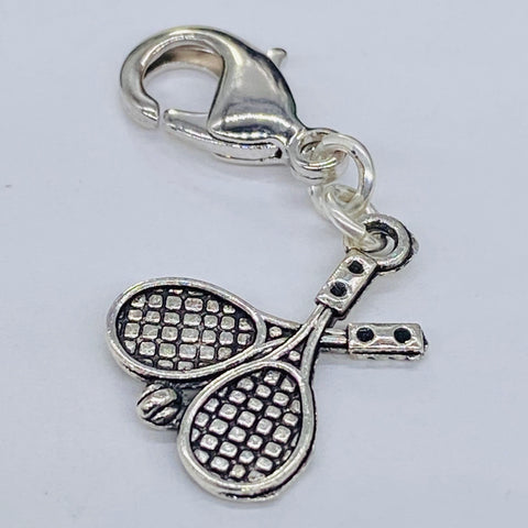 Tennis Rackets Clip-On Charm