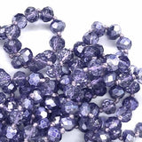 Purple-Metallic Beaded Necklace