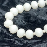 White-Sparkle Beaded Necklace