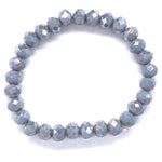 Gray Light-Iridescent Beaded Bracelet