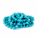 Turquoise Dark-Sparkle Beaded Necklace