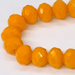 Orange Light-Sparkle Beaded Bracelet