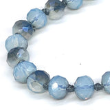 Blue Chambray Ombré-Sparkle Necklace